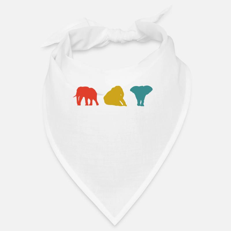 Amant d'éléphant rétro Bandana