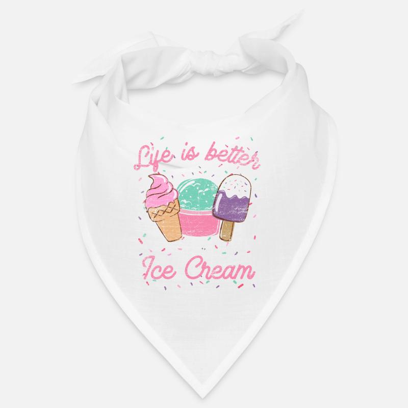 Eiscreme Softeis Wassereis Sonne Sommer Geschenk Bandana