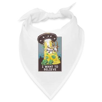 I want to believe - Bandana - Weiß - Vorne