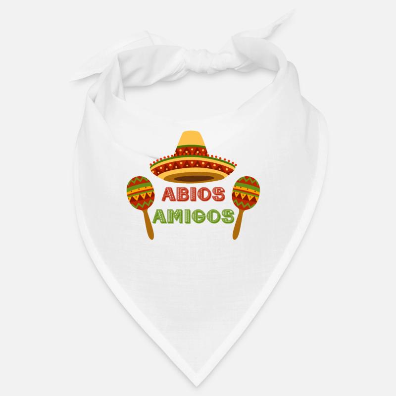 Abios Amigos - Abitur 2018 Abschluss Mexiko - Bandana - Weiß