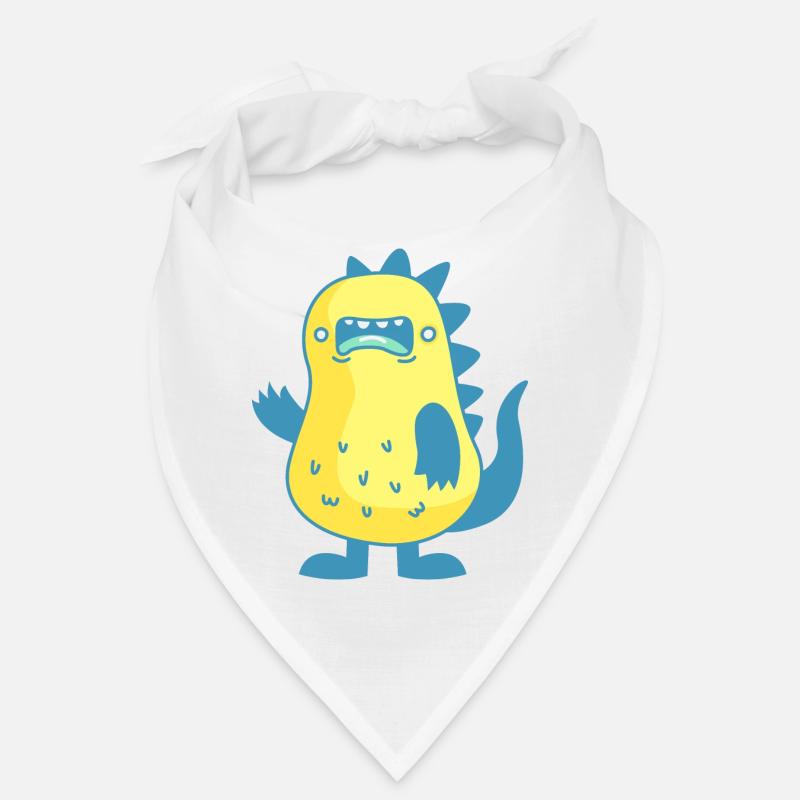 Monster - Bandana - Weiß