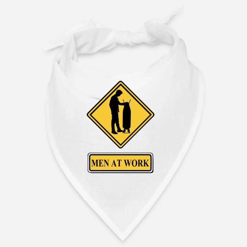 Men at work gift idea men doing housework ironing Bandana