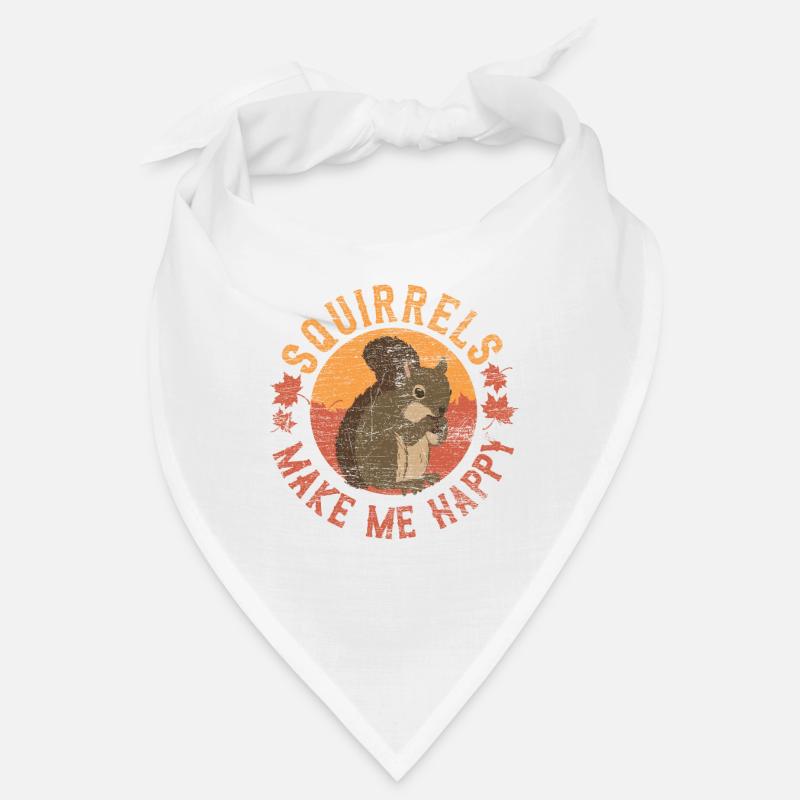 Squirrel nuts forest tree animal gift vintage Bandana