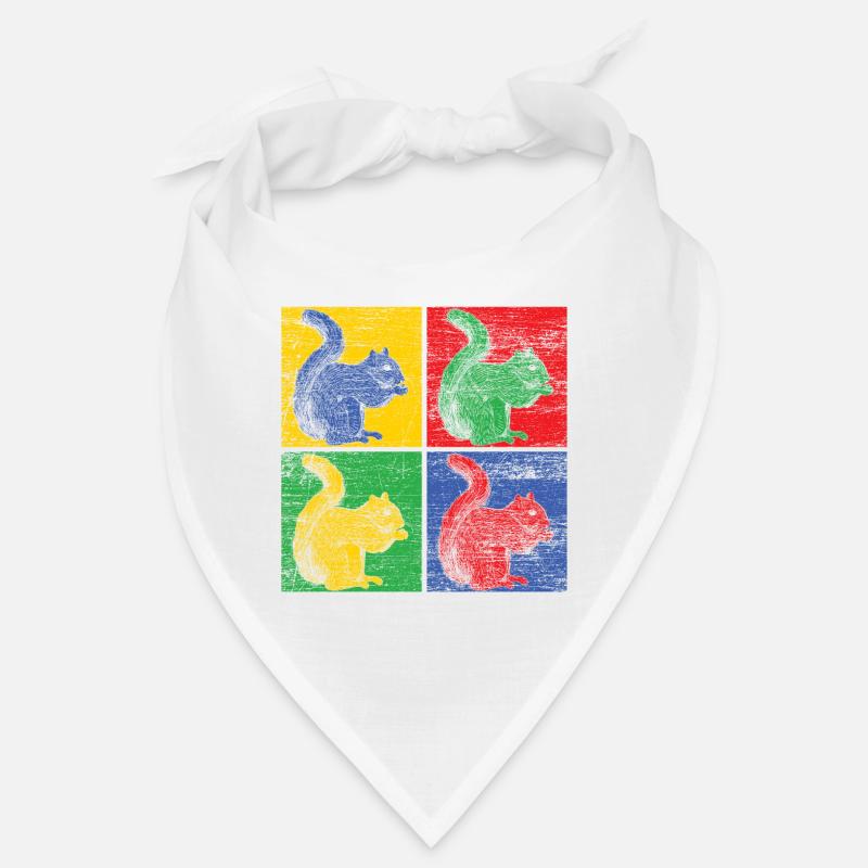 Squirrel nuts forest tree animal gift vintage Bandana