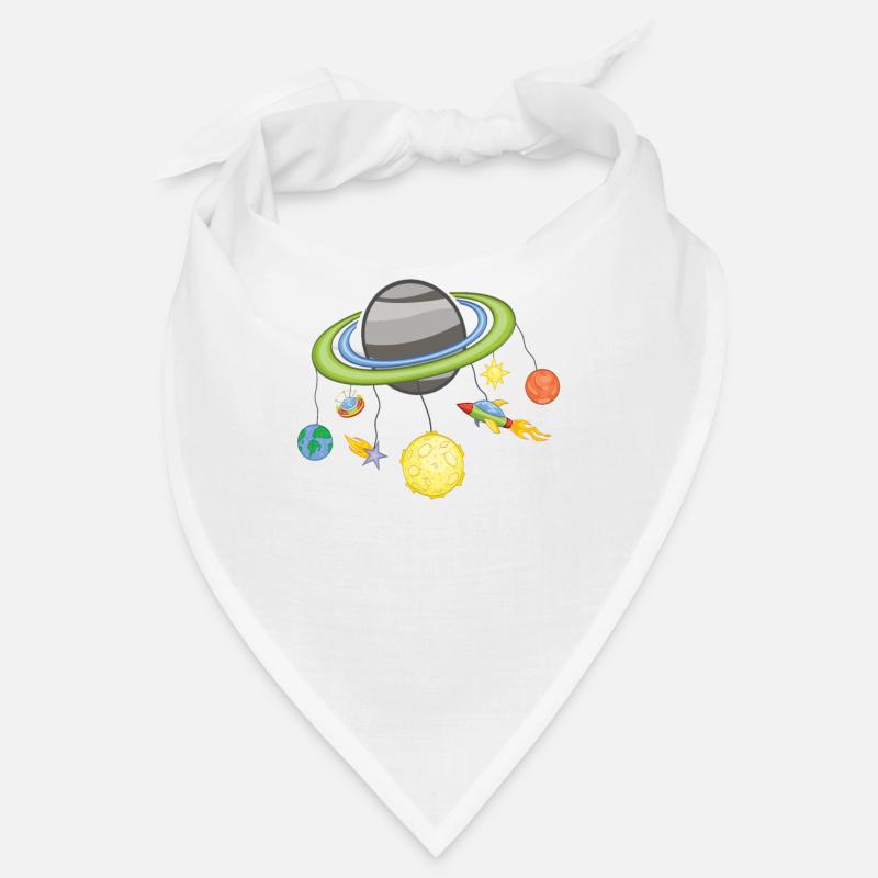 Space Mobile Planeten Weltraum / Geschenk Idee Bandana