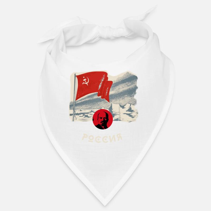russie, lenin, drapeau, faucille, drapeau, moscou, russie Bandana