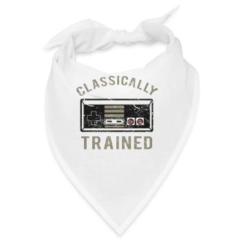 Videospiel Spiel Retrogaming Spielkonsole Geschenk - Bandana - Weiß - Vorne