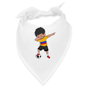 Kolumbien Fußball Fan Geschenk - Bandana - Weiß - Vorne