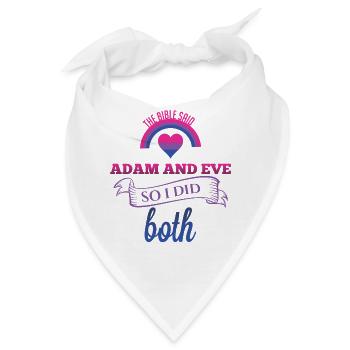 Bisexuell T-Shirt - Bisexuell - Bi - LGBT - CSD - Bandana - Weiß - Vorne
