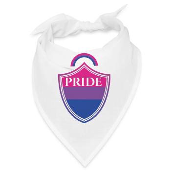 Bisexuell T-Shirt - Bisexuell - Bi - LGBT - Marke - Bandana - Weiß - Vorne
