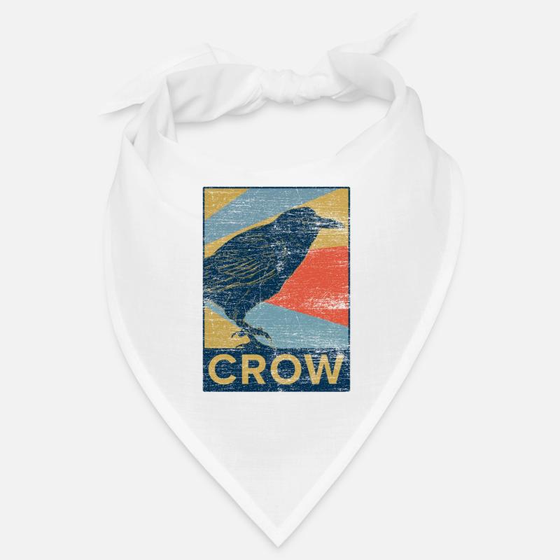 Rabe Krähe Vogel Tier Geschenk Haustier vintage Bandana