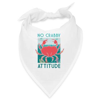 Krabbe Krabben Krustentier Ozean Geschenk Idee - Bandana - Weiß - Vorne