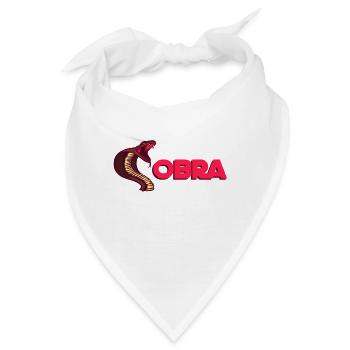 Schlange Gift Tier Kobra Boa Cobra - Bandana - Weiß - Vorne