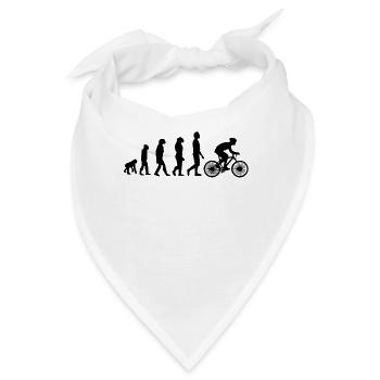 MTB downhiller downhill Mountainbike Evolution - Bandana - Weiß - Vorne