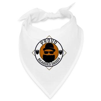 Stolzer bärtiger Vati - Bandana - Weiß - Vorne