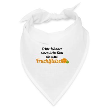 Obst Früchte Geschenkidee Früchte Funsprüche Obst - Bandana - Weiß - Vorne