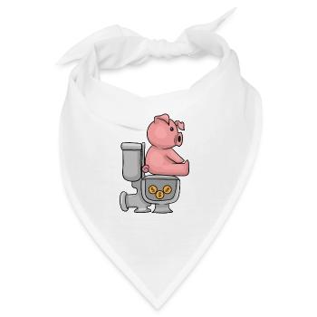 Piggy Bank Sparschwein - Bandana - Weiß - Vorne