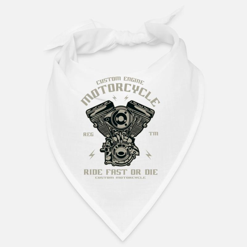 Custom Engine - Bandana - Weiß