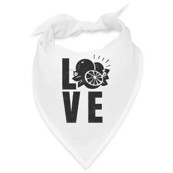 Love Fruits - Bandana - Weiß - Vorne