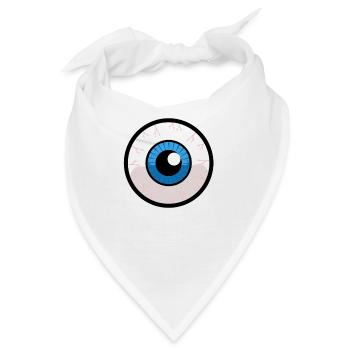 Menschliche Augapfel-Entwurfs-Grafiken - Bandana - Weiß - Vorne