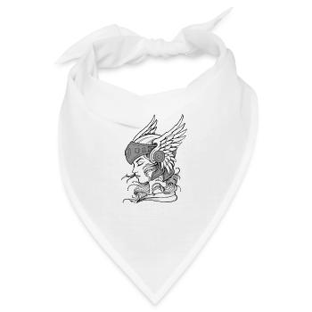 Valkyrie Flügel Gefallener Engel Kriegerin Frau - Bandana - Weiß - Vorne