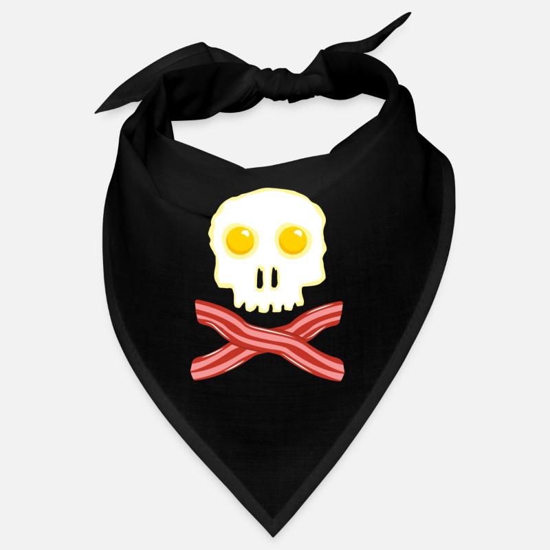 Bacon et oeufs Skull Skull - Oeufs de bacon Bandana