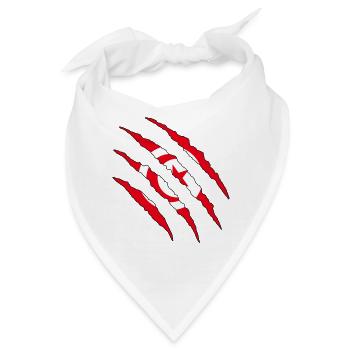 Tunesien Fußball Fan Shirt WM Geschenk - Bandana - Weiß - Vorne