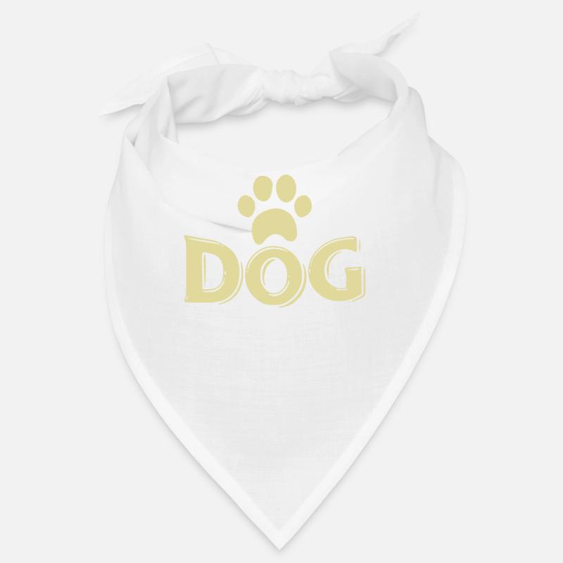 chien - Bandana - blanc