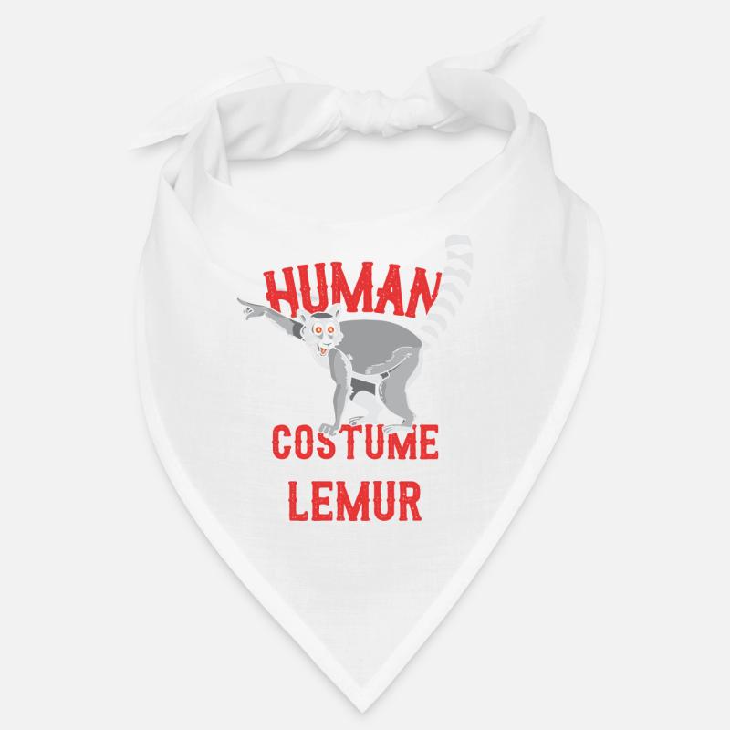 Lemur Affe Halbaffe Tier Geschenk Tierschutz. Bandana
