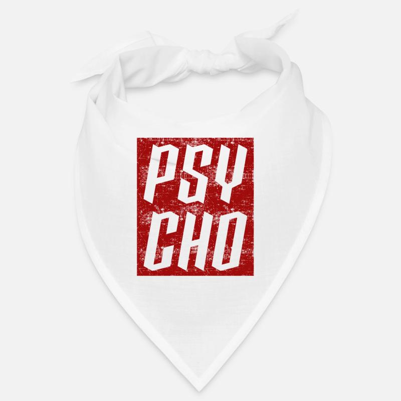Conception psycho - Bandana - blanc