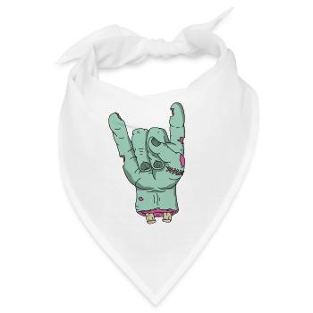 Zombie Halloween Blut undead rock apocalyps horror - Bandana - Weiß - Vorne