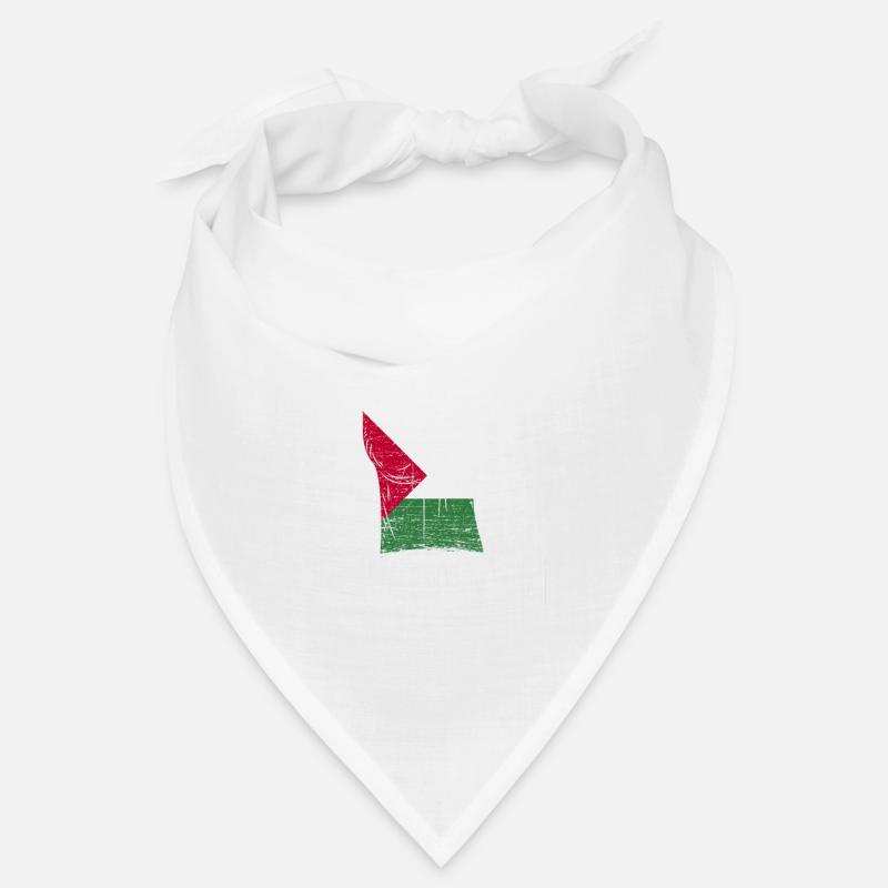 Palästina Faust - Bandana - Weiß