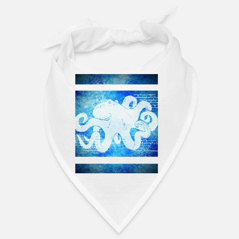 Octopus blau Bandana