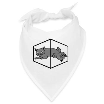 Schroedingers Cat Schrödingers Katze Physik - Bandana - Weiß - Vorne