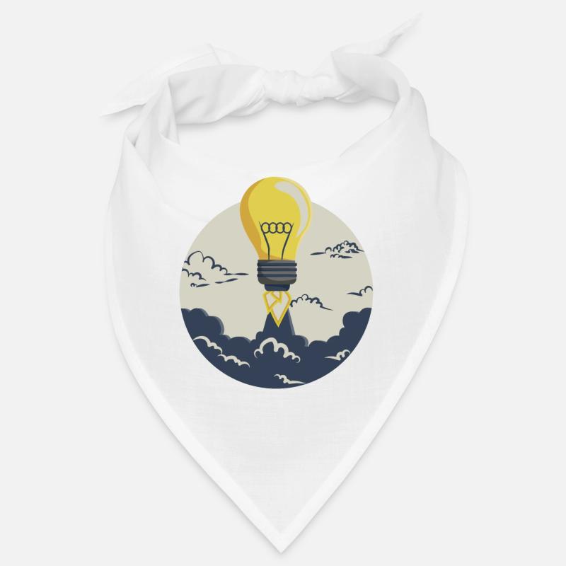 Light bulb rocket, for entrepreneurs and startups Bandana