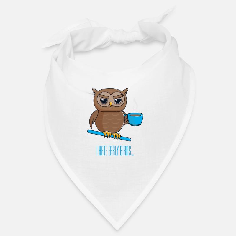 Nachteule mit Kaffee Bandana