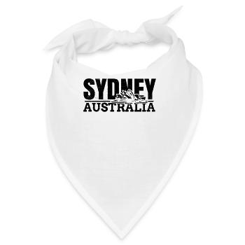 Sydney Australia - Bandana - Weiß - Vorne