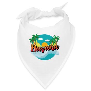 Havanna Kuba Karibik Urlaub Kreuzfahrt - Bandana - Weiß - Vorne