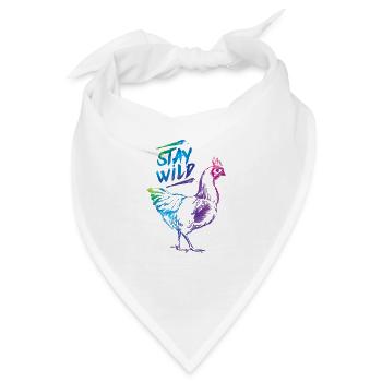Chicken Time - Bandana - Weiß - Vorne