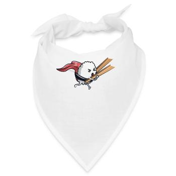 Sushi Superheld - Bandana - Weiß - Vorne