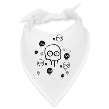 Monster halloween geister augen manga gruseln snap - Bandana - Weiß - Vorne