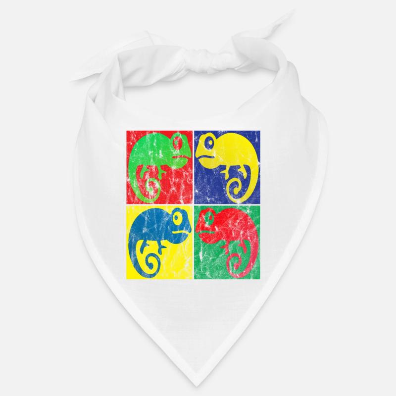 Caméléon Pop Art Bandana