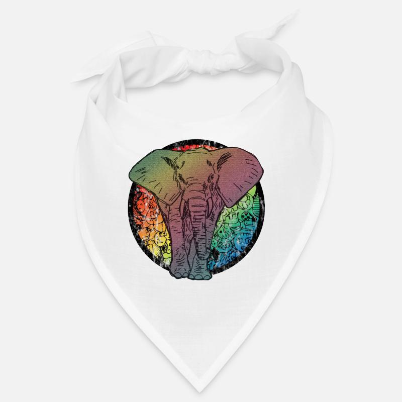 Caricature d'éléphant Bandana