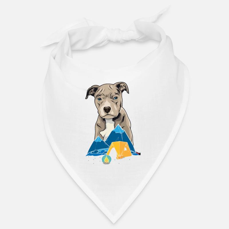 Pit Bull Terrier Pitbull Camping Zelten Geschenk Bandana