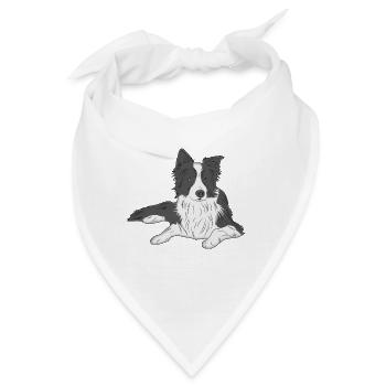 Hund Landseer - Bandana - Weiß - Vorne