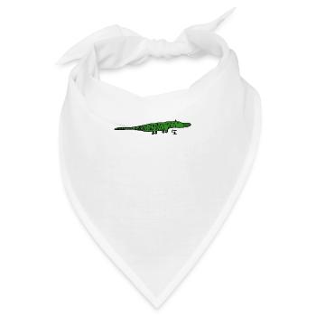 Baby Alligator - Bandana - Weiß - Vorne