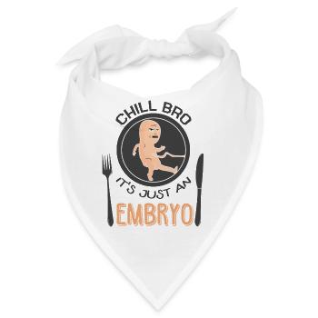 Schwarzer Humor Provokant - Bandana - Weiß - Vorne