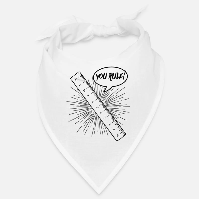 Lineal Lehrer Schüler Schule Student Geschenk Bandana