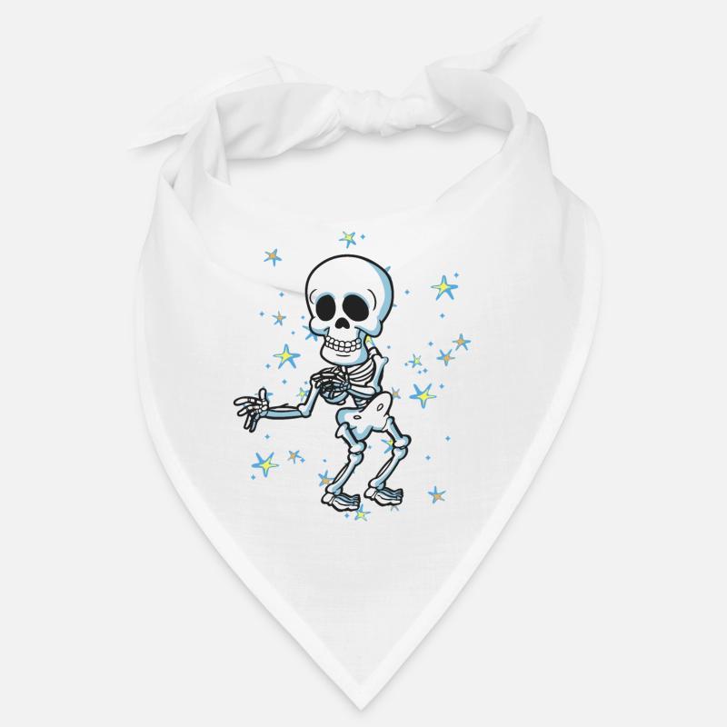 Squelette Halloween Floss comme un patron de soie dentaire Bandana