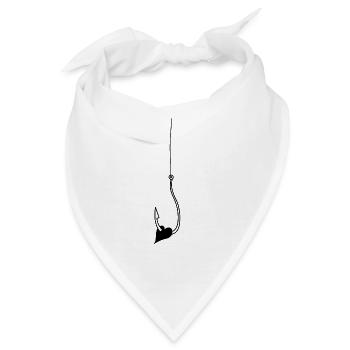 Herz Haken Liebe - Bandana - Weiß - Vorne